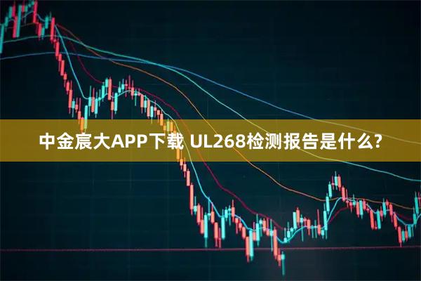 中金宸大APP下载 UL268检测报告是什么?