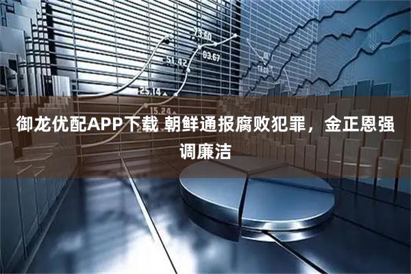 御龙优配APP下载 朝鲜通报腐败犯罪，金正恩强调廉洁